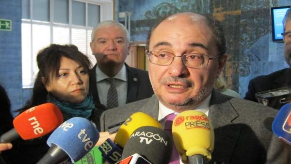 El presidente del Gobierno de Aragón, Javier Lambán El presidente del Gobierno de Aragón, Javier Lambán