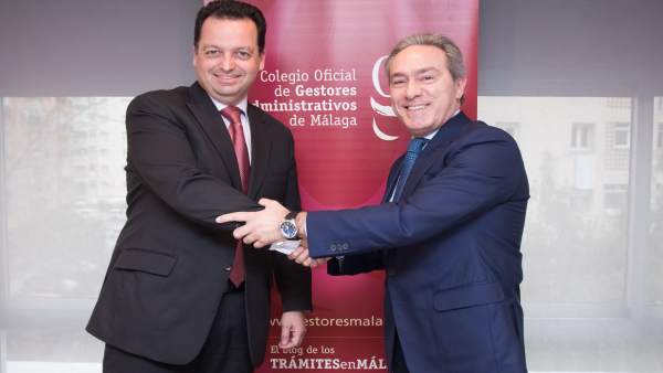 Daniel Quijada y Jorge Alcántara del colegio de Gestores Administrativos Daniel Quijada y Jorge Alcántara del colegio de Gestores Administrativos