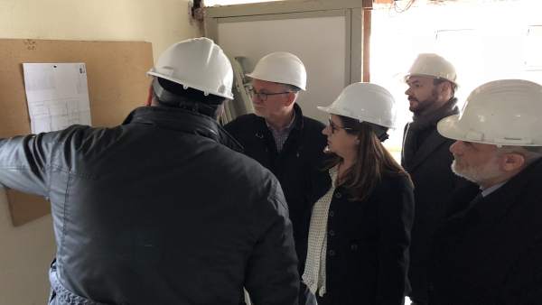 Leal visita las obras Leal visita las obras