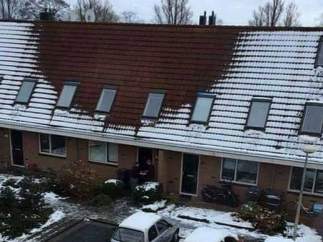 Tejado nevado
