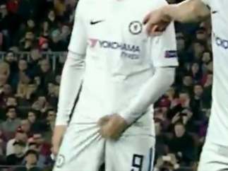 Morata en el Camp Nou