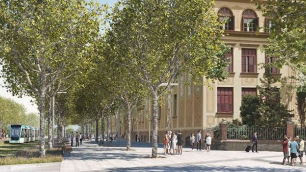 Proyecto de reforma de la Diagonal a su paso por la plaza Pablo Neruda. Proyecto de reforma de la Diagonal a su paso por la plaza Pablo Neruda.