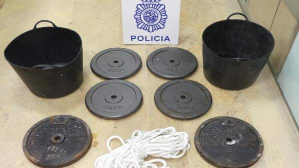 Pesas utilizadas en el secuestro de Algeciras Pesas utilizadas en el secuestro de Algeciras