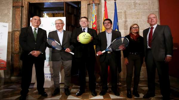 Presentación de los cuartos de la Copa Davis en València Presentación de los cuartos de la Copa Davis en València
