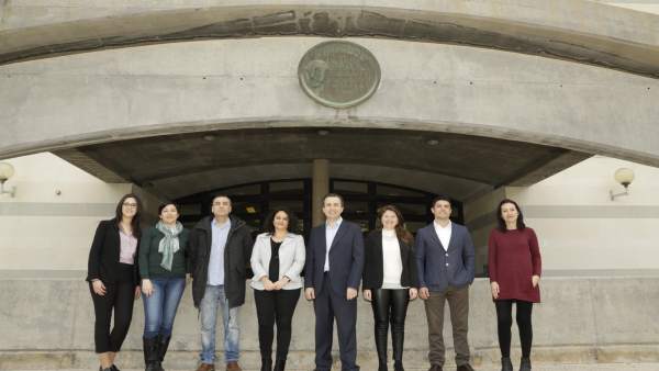 Parte del equipo de trabajo de la UA que participa en el NTG Parte del equipo de trabajo de la UA que participa en el NTG