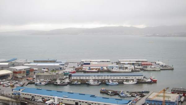 Flota amarrada en Vigo por el temporal Flota amarrada en Vigo por el temporal