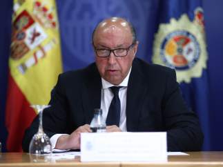 Germán López Iglesias en la presentación del libro Policía Nacional