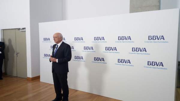 Francisco González en la Junta del BBVA en Bilbao Francisco González en la Junta del BBVA en Bilbao