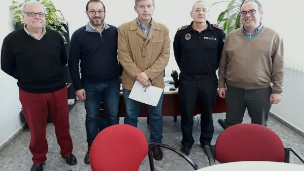 David Luque y Emilio Aumente en la toma de posesión del subinspector de Policía David Luque y Emilio Aumente en la toma de posesión del subinspector de Policía