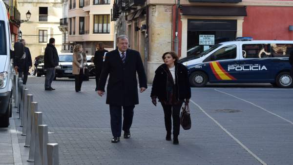 Antonio Silván y Sáenz de Santamaría antes de participar en la jornada, 16-3-18 Antonio Silván y Sáenz de Santamaría antes de participar en la jornada, 16-3-18