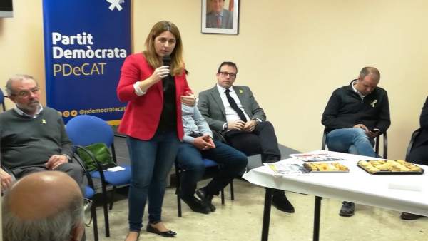 La coordinadora general del PDeCAT, Marta Pascal, en Mollerussa (Lleida) La coordinadora general del PDeCAT, Marta Pascal, en Mollerussa (Lleida)