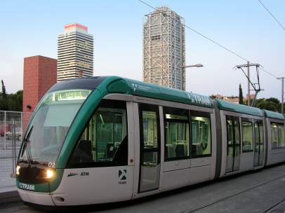 Tranvía de Barcelona.