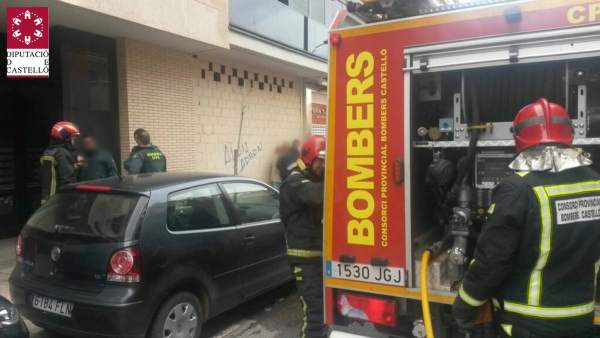 Incendio en una vivienda de Benicarló Incendio en una vivienda de Benicarló
