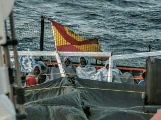 Rescate de inmigrantes en el Mediterráneo