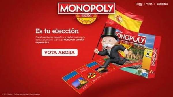 Imagen de la votación para el Monopoly Imagen de la votación para el Monopoly