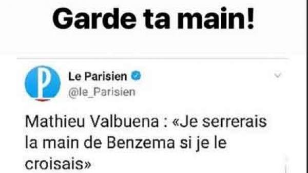Publicación de Benzema en Instagram Publicación de Benzema en Instagram