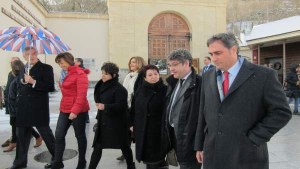 Nadal Y La Alcaldesa De Segovia (C) Antes De Inaugurar Las Jornadas 20-3-2017 Nadal Y La Alcaldesa De Segovia (C) Antes De Inaugurar Las Jornadas 20-3-2017