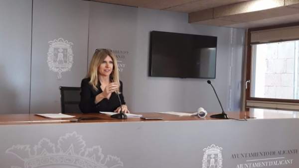 Eva Montesinos, este martes en rueda de prensa Eva Montesinos, este martes en rueda de prensa
