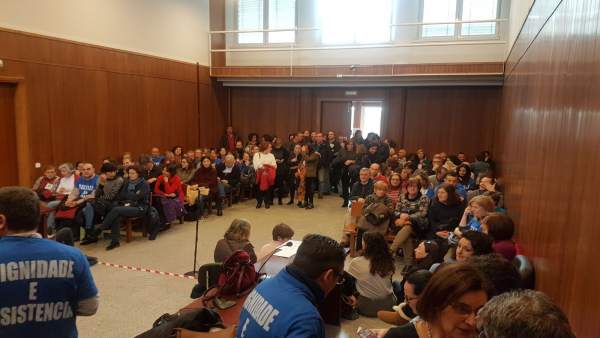 Imagen de la asamblea de trabajadores de Pontevedra Imagen de la asamblea de trabajadores de Pontevedra