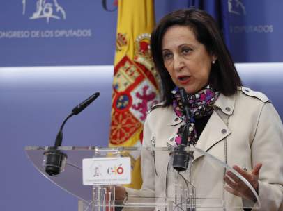 Margarita Robles, portavoz del PSOE en el Congreso de los Diputados, este martes.
