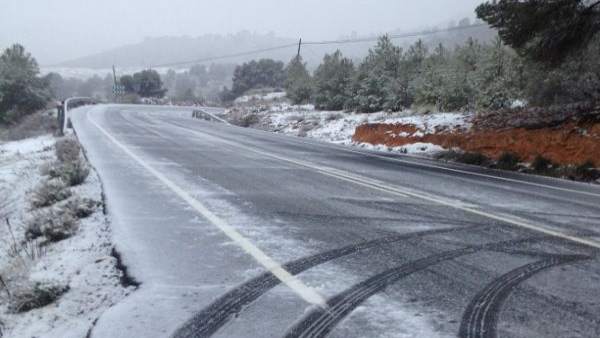 Nieve en la carretera Nieve en la carretera