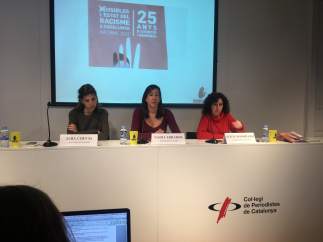 Alba Cuevas, Nadia Ebrahim y Alícia Rodriguez.
