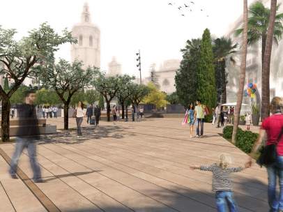 Reurbanización de la plaza de la Reina