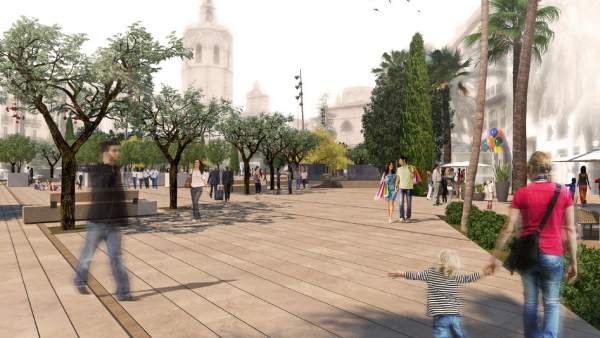 Reurbanización de la plaza de la Reina Reurbanización de la plaza de la Reina