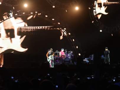 El cantante Anthony Kiedis, de los Hot Chilli Peppers, durante el festival Lollapalooza Paris en 2017.