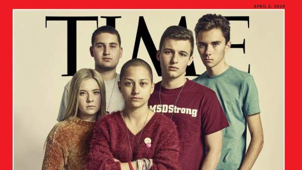 Portada de la revista 'Time' para el próximo 2 de abril de 2018. Portada de la revista 'Time' para el próximo 2 de abril de 2018.