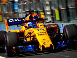 Alonso, en los libres del GP de Australia 2018
