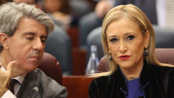 Ángel Garrido y Cristina Cifuentes en la Asamblea de Madrid Ángel Garrido y Cristina Cifuentes en la Asamblea de Madrid