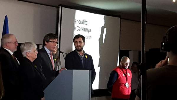 Lluís Puig, Clara Ponsatí, Carles Puigdemont, Toni Comín (Archivo) Lluís Puig, Clara Ponsatí, Carles Puigdemont, Toni Comín (Archivo)