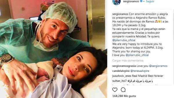 Pilar Rubio y Sergio Ramos, padres Pilar Rubio y Sergio Ramos, padres