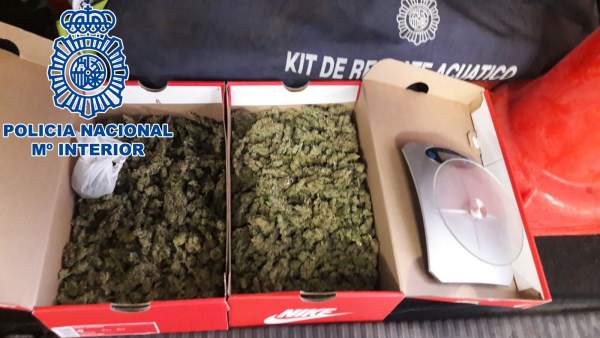 Cajas con marihuana intervenidas Cajas con marihuana intervenidas