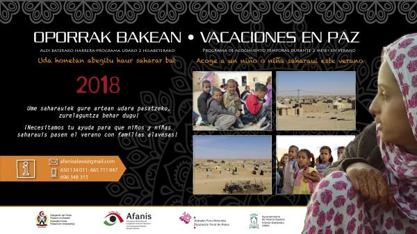 Programa 'Vacaciones en Paz' que gestionan Afanis y el Frente Polisario Programa 'Vacaciones en Paz' que gestionan Afanis y el Frente Polisario
