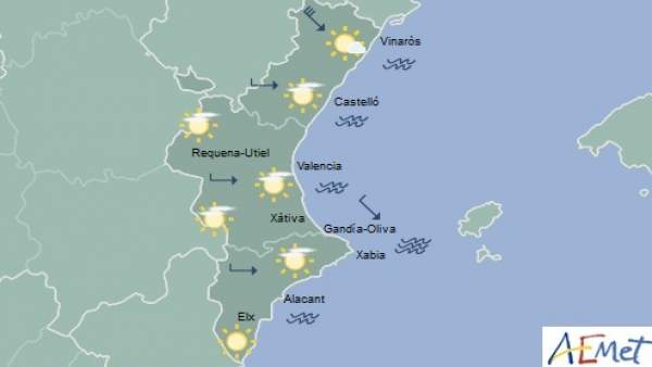 Predicción de este martes Predicción de este martes