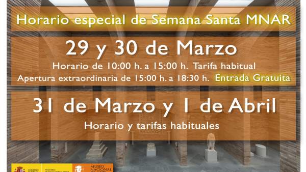 Horario extraordinario de Semana Santa en el MNAR de Mérida Horario extraordinario de Semana Santa en el MNAR de Mérida