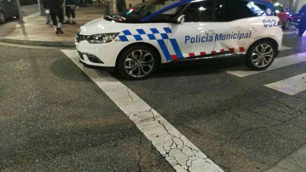 Imagen del vehículo de la Policía siniestrado 27/03/2018 Imagen del vehículo de la Policía siniestrado 27/03/2018