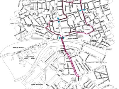 Recorrido procesión Miércoles Santo, 'Los Coloraos'