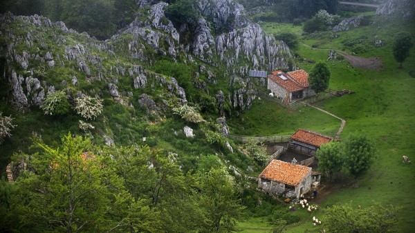 Paisaje asturiano. Paisaje asturiano.