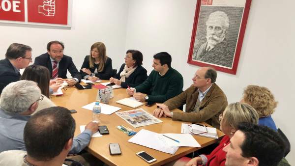 Reunión del Grupo Parlamentario del PSOE de Huelva. Reunión del Grupo Parlamentario del PSOE de Huelva.