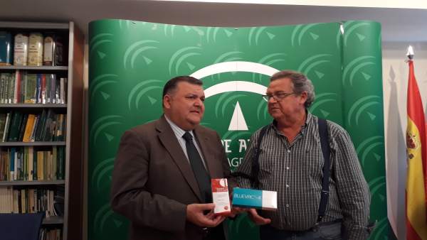Zurera (izda.) y Narváez, en el encuentro mantenido Zurera (izda.) y Narváez, en el encuentro mantenido