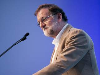 Mariano Rajoy durante el 17º Congreso Autonómico de Murcia