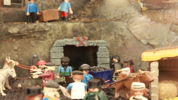 Una imagen de la exposición sobre minería en el MEH Una imagen de la exposición sobre minería en el MEH