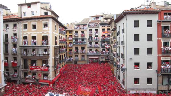 Chupinazo Sanfermines 2014. Chupinazo Sanfermines 2014.