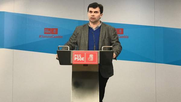 El secretario xeral del PSdeG, Gonzalo Caballero, en rueda de prensa, El secretario xeral del PSdeG, Gonzalo Caballero, en rueda de prensa,