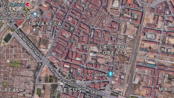 Entorno de la Creu Coberta de València Entorno de la Creu Coberta de València
