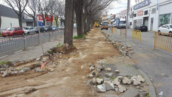 Obras en el polígono Calonge Obras en el polígono Calonge