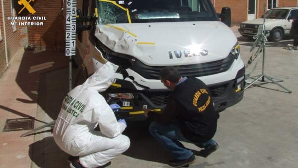 Vehículo presuntamente implicado en el atropello mortal Vehículo presuntamente implicado en el atropello mortal